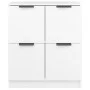 Weißes Sperrholz-Sideboard 60x30x70 cm von vidaXL, Sideboards - Ref: Foro24-811097, Preis: 65,78 €, Rabatt: %