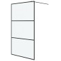 Mampara de ducha vidrio ESG esmerilado negro 115x195 cm by , Shower walls and screens - Ref: Foro24-152113, Price: 178,35 €, ...