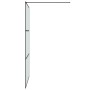 Mampara de ducha vidrio ESG esmerilado negro 115x195 cm by , Shower walls and screens - Ref: Foro24-152113, Price: 178,35 €, ...