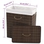 Cesto de la ropa de bambú rectangular marrón oscuro by , Laundry baskets - Ref: Foro24-242726, Price: 32,98 €, Discount: %