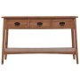 Mesa consola de madera de abeto maciza marrón 126x40x77,5 cm by , Side tables - Ref: Foro24-246122, Price: 272,63 €, Discount: %