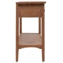 Mesa consola de madera de abeto maciza marrón 126x40x77,5 cm by , Side tables - Ref: Foro24-246122, Price: 272,63 €, Discount: %