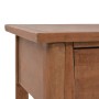 Mesa consola de madera de abeto maciza marrón 126x40x77,5 cm by , Side tables - Ref: Foro24-246122, Price: 272,63 €, Discount: %
