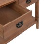 Mesa consola de madera de abeto maciza marrón 126x40x77,5 cm by , Side tables - Ref: Foro24-246122, Price: 272,63 €, Discount: %