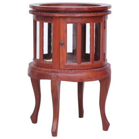 Armario vitrina de madera maciza de caoba marrón 50x50x76 cm by , Side tables - Ref: Foro24-283843, Price: 190,90 €, Discount: %