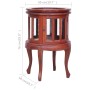 Armario vitrina de madera maciza de caoba marrón 50x50x76 cm by , Side tables - Ref: Foro24-283843, Price: 190,90 €, Discount: %