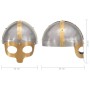Réplica de casco vikingo antiguo LARP acero plateado de , Armas coleccionables - Ref: Foro24-286236, Precio: 54,18 €, Descuen...