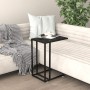 Mesita ordenador vidrio transparente negro mármol 50x35x65cm von , Seitentische - Ref: Foro24-331651, Preis: 44,19 €, Rabatt: %