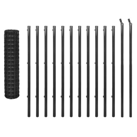 Euro Valla de acero gris 25x1,2 m | Foro24.es | Tu tienda online para hogar, jardín y más Foro24.es