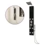 Black glass shower panel 18x45.5x130 cm by vidaXL, Jet nozzles for bathtubs and showers - Ref: Foro24-151418, Price: 166,80 €...