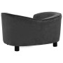 Sofá para perros felpa gris oscuro 69x49x40 cm de , Camas para perros - Ref: Foro24-171022, Precio: 119,79 €, Descuento: %