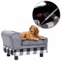 Sofá para perro gris felpa 57x34x36 cm de , Camas para perros - Ref: Foro24-170940, Precio: 73,43 €, Descuento: %