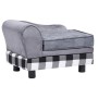 Sofá para perro gris felpa 57x34x36 cm de , Camas para perros - Ref: Foro24-170940, Precio: 73,43 €, Descuento: %