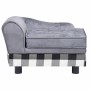 Sofá para perro gris felpa 57x34x36 cm de , Camas para perros - Ref: Foro24-170940, Precio: 73,43 €, Descuento: %