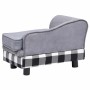 Sofá para perro gris felpa 57x34x36 cm de , Camas para perros - Ref: Foro24-170940, Precio: 73,43 €, Descuento: %