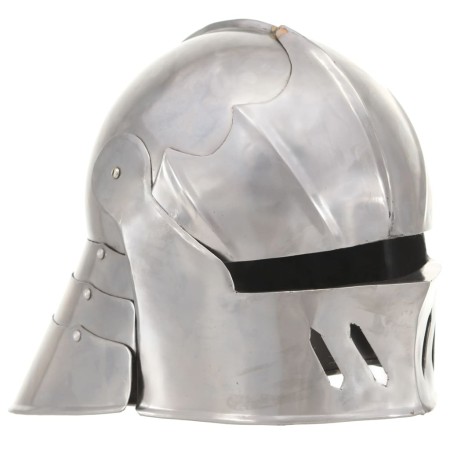 Réplica de casco de caballero medieval antiguo LARP acero plata de , Armas coleccionables - Ref: Foro24-286215, Precio: 83,47...