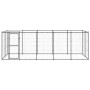 Perrera de exterior de acero con techo 12,1 m² by , Dog kennels and fences - Ref: Foro24-3082294, Price: 490,74 €, Discount: %