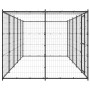 Perrera de exterior de acero con techo 12,1 m² by , Dog kennels and fences - Ref: Foro24-3082294, Price: 490,74 €, Discount: %