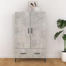 Gray concrete plywood sideboard 70x31x115 cm by vidaXL, Sideboards - Ref: Foro24-812541, Price: 80,43 €, Discount: %