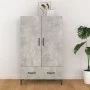 Sperrholz Sideboard Beton grau 70x31x115 cm von vidaXL, Sideboards - Ref: Foro24-812541, Preis: 76,50 €, Rabatt: %