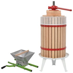 Conjunto de prensa y trituradora de frutas y vinos 2 piezas de , Producción de vino - Ref: Foro24-277151, Precio: 231,70 €, D...