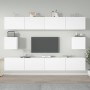 Set de muebles para TV 6 piezas madera contrachapada blanco de , Muebles TV - Ref: Foro24-3114366, Precio: 301,54 €, Descuent...