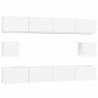 Set de muebles para TV 6 piezas madera contrachapada blanco de , Muebles TV - Ref: Foro24-3114366, Precio: 301,54 €, Descuent...