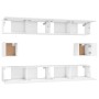 Set de muebles para TV 6 piezas madera contrachapada blanco de , Muebles TV - Ref: Foro24-3114366, Precio: 301,54 €, Descuent...