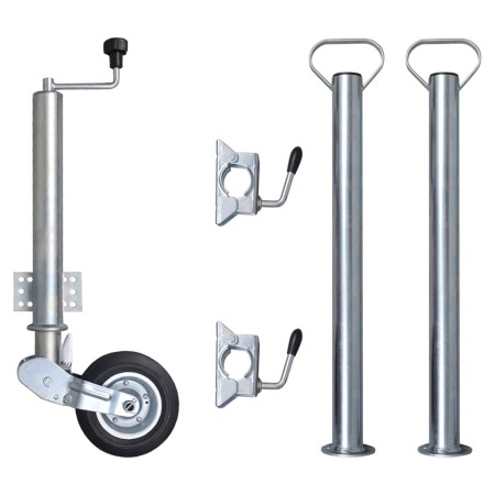 Rueda de remolque 2 tubos soporte 2 abrazaderas divididas 60 mm | Foro24.es | Tu tienda online para hogar, jardín y más Foro24.es