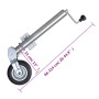 Rueda de remolque 2 tubos soporte 2 abrazaderas divididas 60 mm | Foro24.es | Tu tienda online para hogar, jardín y más Foro24.es