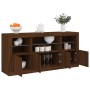 Aparador con luces LED roble marrón 142,5x37x67 cm by , Sideboards - Ref: Foro24-3209071, Price: 173,04 €, Discount: %