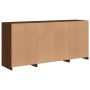 Aparador con luces LED roble marrón 142,5x37x67 cm by , Sideboards - Ref: Foro24-3209092, Price: 167,40 €, Discount: %