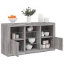 Aparador con luces LED gris Sonoma 123x37x67 cm by , Sideboards - Ref: Foro24-3209084, Price: 153,80 €, Discount: %