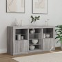 Aparador con luces LED gris Sonoma 123x37x67 cm by , Sideboards - Ref: Foro24-3209084, Price: 153,80 €, Discount: %