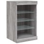Aparador con luces LED gris Sonoma 123x37x67 cm by , Sideboards - Ref: Foro24-3209084, Price: 153,80 €, Discount: %