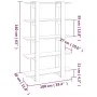 Estantería/divisor de espacios gris hormigón 100x30x160 cm de vidaXL, Librerías y estanterías - Ref: Foro24-811533, Precio: 7...