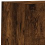 Muebles TV pared con LED 4 pzas madera ingeniería roble ahumado by , TV Furniture - Ref: Foro24-3216665, Price: 166,17 €, Dis...