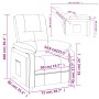 Sillón reclinable de tela rojo tinto | Foro24.es | Tu tienda online para hogar, jardín y más Foro24.es
