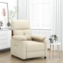 Sillón reclinable de tela crema by , Armchairs - Ref: Foro24-348284, Price: 199,84 €, Discount: %