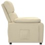 Sillón reclinable de tela crema by , Armchairs - Ref: Foro24-348284, Price: 199,84 €, Discount: %
