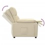 Sillón reclinable de tela crema by , Armchairs - Ref: Foro24-348284, Price: 199,84 €, Discount: %