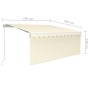 Toldo retráctil manual con persiana crema 3,5x2,5 m von , Markisen - Ref: Foro24-3069277, Preis: 426,89 €, Rabatt: %