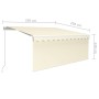 Toldo retráctil manual con persiana y LED crema 3,5x2,5 m von , Markisen - Ref: Foro24-3069282, Preis: 317,13 €, Rabatt: %
