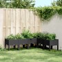 Jardinera con patas PP negro 160x120x42 cm | Foro24.es | Tu tienda online para hogar, jardín y más Foro24.es