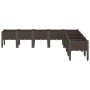 Jardinera con patas PP marrón 200x160x42 cm | Foro24.es | Tu tienda online para hogar, jardín y más Foro24.es