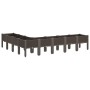 Jardinera con patas PP marrón 200x160x42 cm | Foro24.es | Tu tienda online para hogar, jardín y más Foro24.es