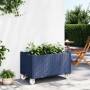 Jardinera con ruedas PP azul gris 80x50x54 cm von , Töpfe und Pflanzgefäße - Ref: Foro24-367976, Preis: 126,18 €, Rabatt: %