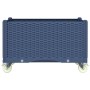 Jardinera con ruedas PP azul gris 80x50x54 cm von , Töpfe und Pflanzgefäße - Ref: Foro24-367976, Preis: 126,18 €, Rabatt: %