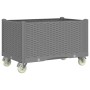 Jardinera con ruedas PP gris claro 80x50x54 cm | Foro24.es | Tu tienda online para hogar, jardín y más Foro24.es