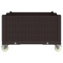 Jardinera con ruedas PP marrón 100x80x54 cm | Foro24.es | Tu tienda online para hogar, jardín y más Foro24.es
